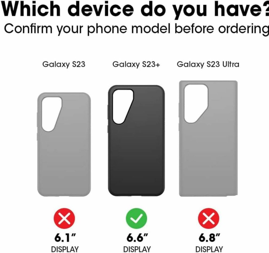 OtterBox Clearly Protected Screen Protector for Samsung Galaxy S23+ | Anti-Fingerprint, HD Clarity, Precise Fit, Enhanced Touch Sensitivity