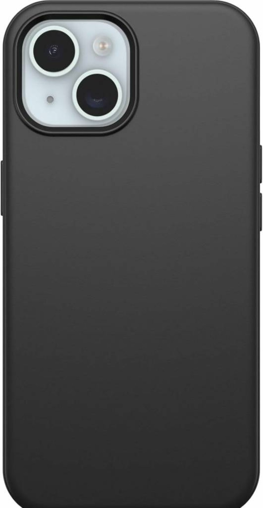 OtterBox Symmetry Series MagSafe Compatible Case for iPhone 16/15/14/13 - Ultra Slim Black Protective Cover with Raised Edges | Polybag Packaging