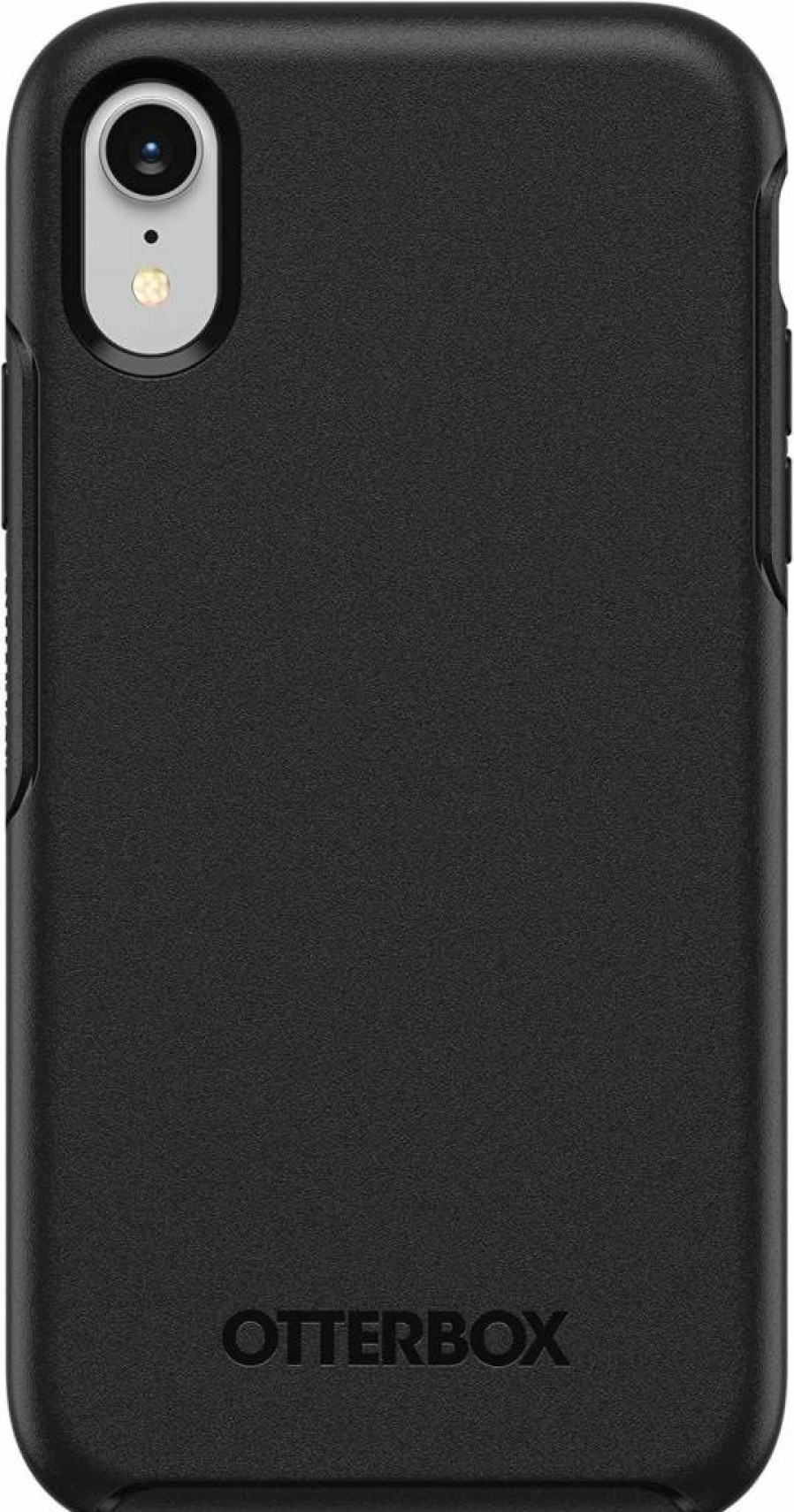 OtterBox Symmetry Series Case for iPhone XR - Black, Ultra-Sleek Design, Wireless Charging Compatible, Protective Raised Edges for Camera & Screen