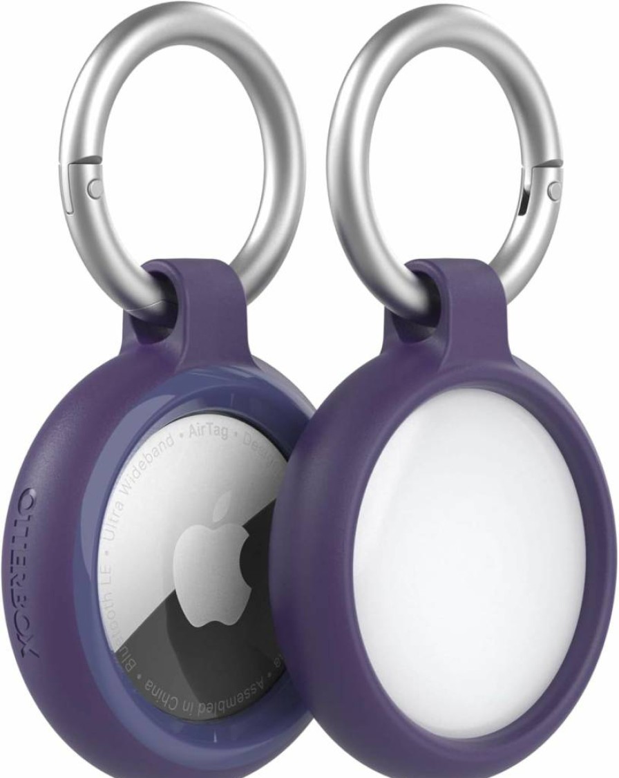 OtterBox Sleek Tracker Case for Apple AirTag - Purple Denver Dusk Protective Cover