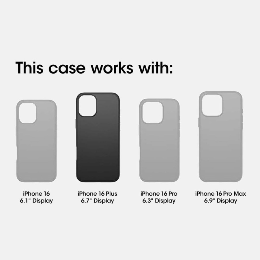 OtterBox Commuter Series Case for iPhone 16 Pro Max - Protective Phone Cover in Black | Single Unit Polybag Packaging