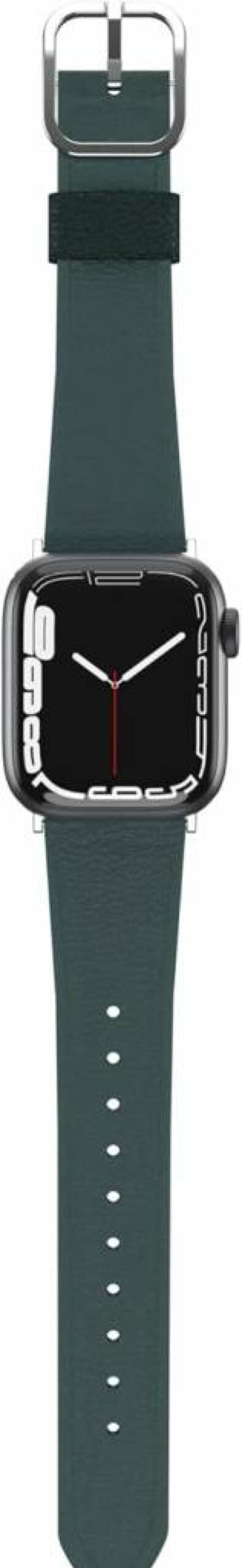 OtterBox Symmetry Cactus Leather Band for Apple Watch Series 7/8/9 40mm 41mm 42mm - Eco-Friendly Green Strap