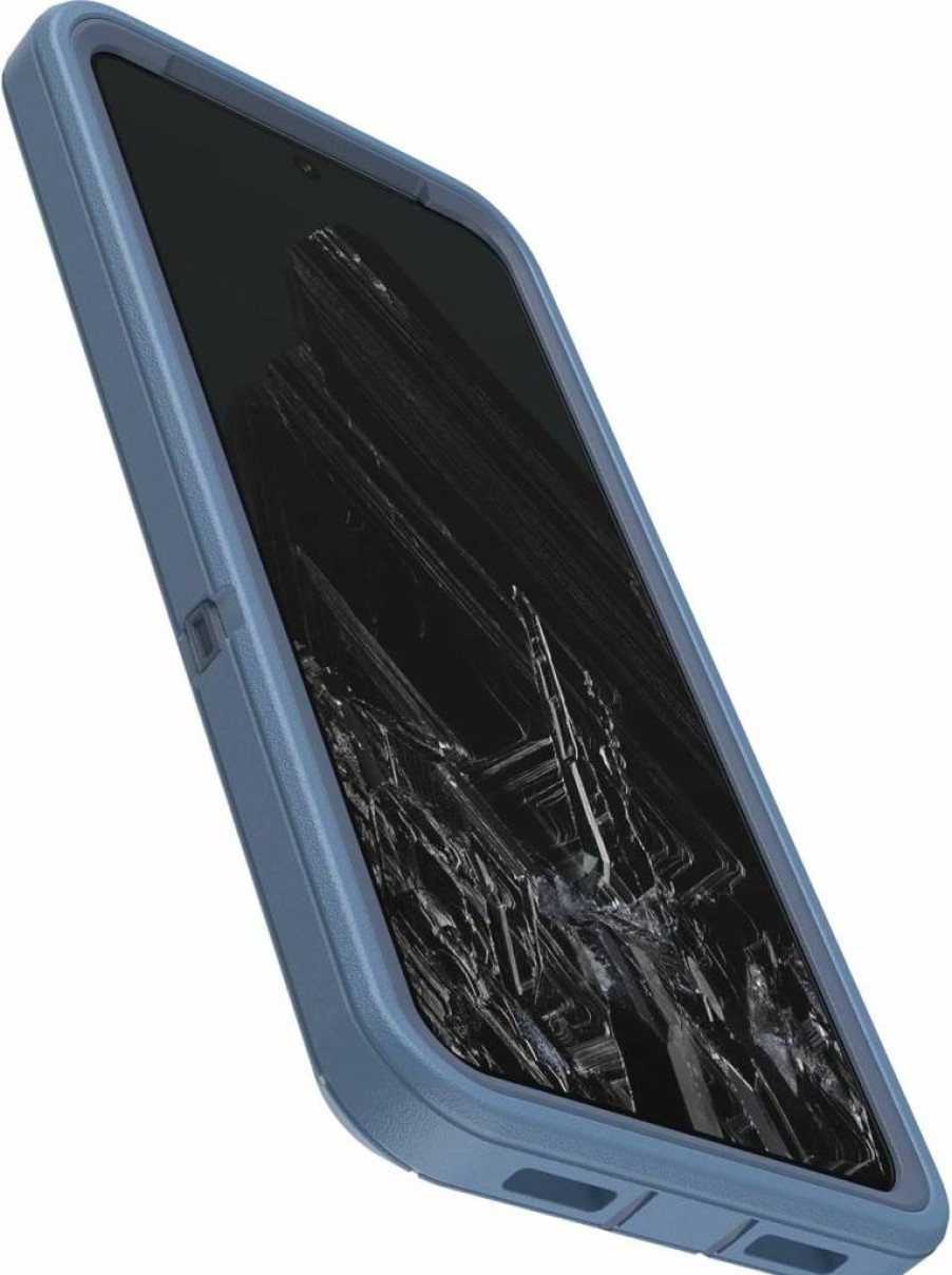 OtterBox Defender Series Rugged Case for Google Pixel 8 Pro - Baby Blue Jeans | Holster Clip Kickstand | Port Protection | Durable Polybag Packaging
