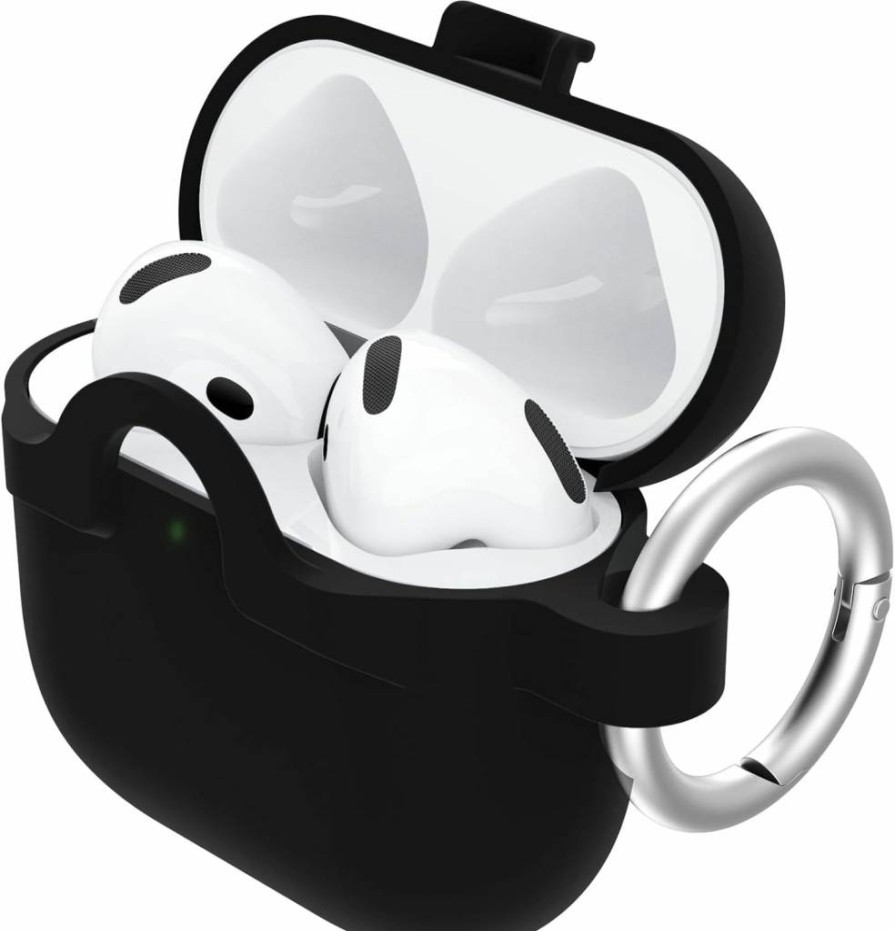 OtterBox Soft Touch Protective Case for AirPods 4th Gen - Crystal Clear Black Cover