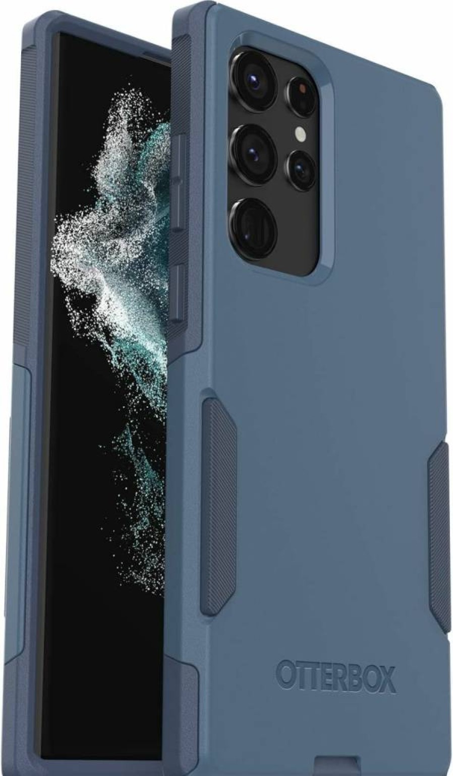 OtterBox Commuter Series Case for Samsung Galaxy S22 Ultra - Slim Protective Cover with Port Protection | Durable & Lightweight Black Phone Case