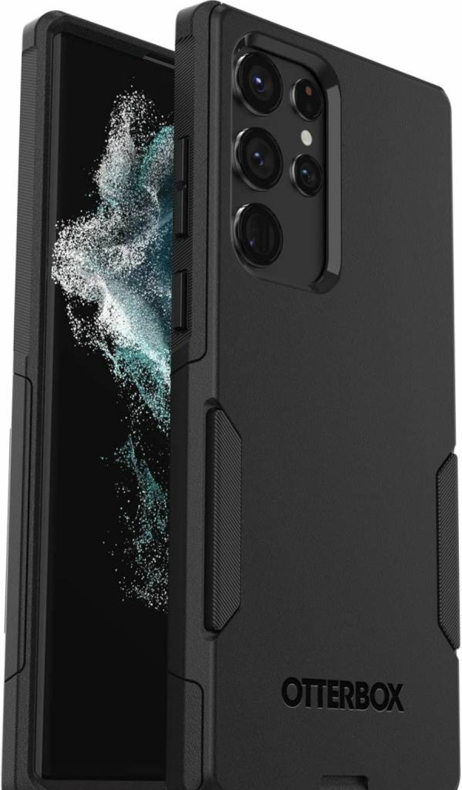 OtterBox Commuter Series Case for Samsung Galaxy S22 Ultra - Slim Protective Cover with Port Protection | Durable & Lightweight Black Phone Case