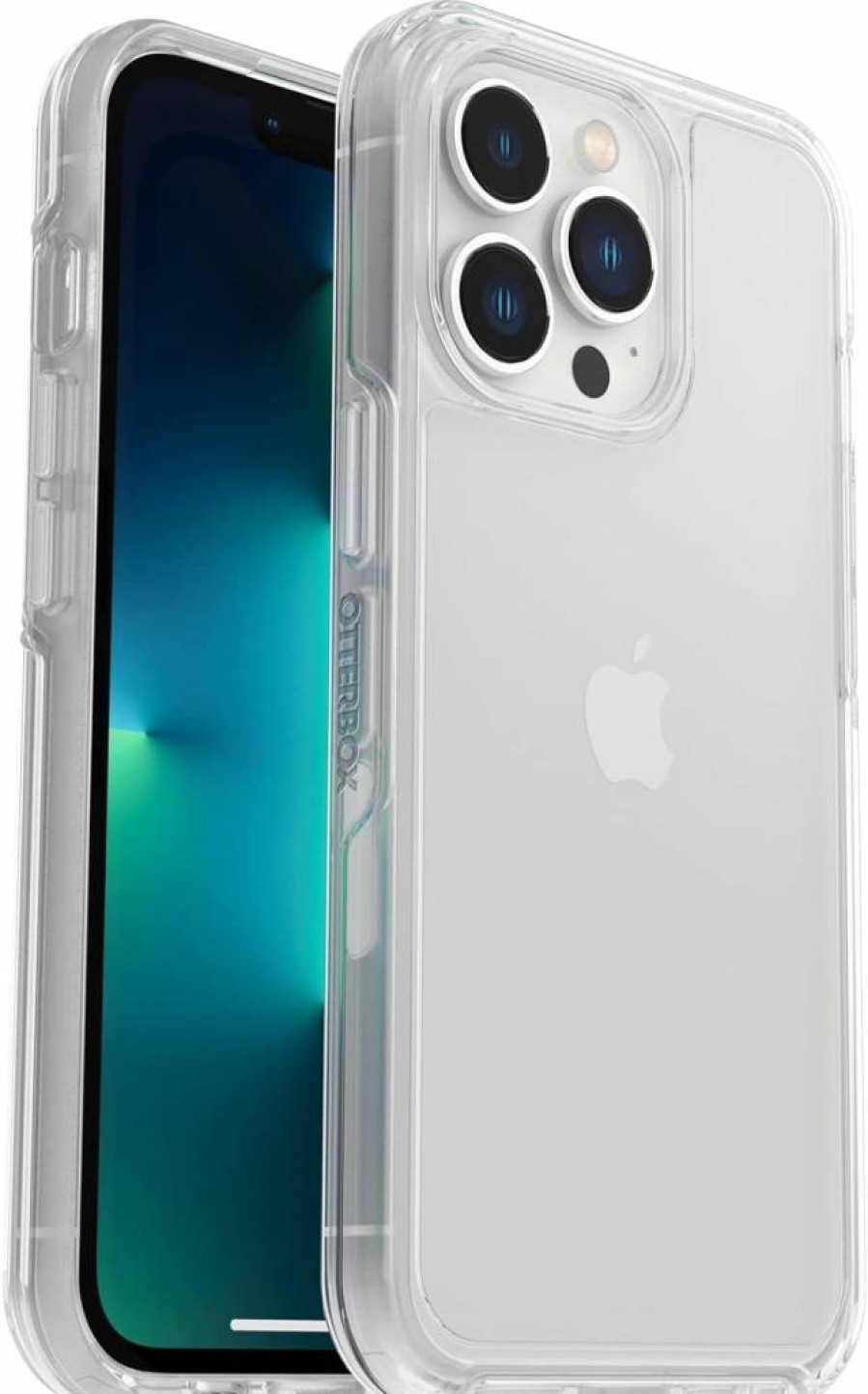 OtterBox Symmetry Series Clear Case for iPhone 13 Pro | Ultra-Sleek Protective Cover with Wireless Charging & Raised Edges | Polybag Packaging