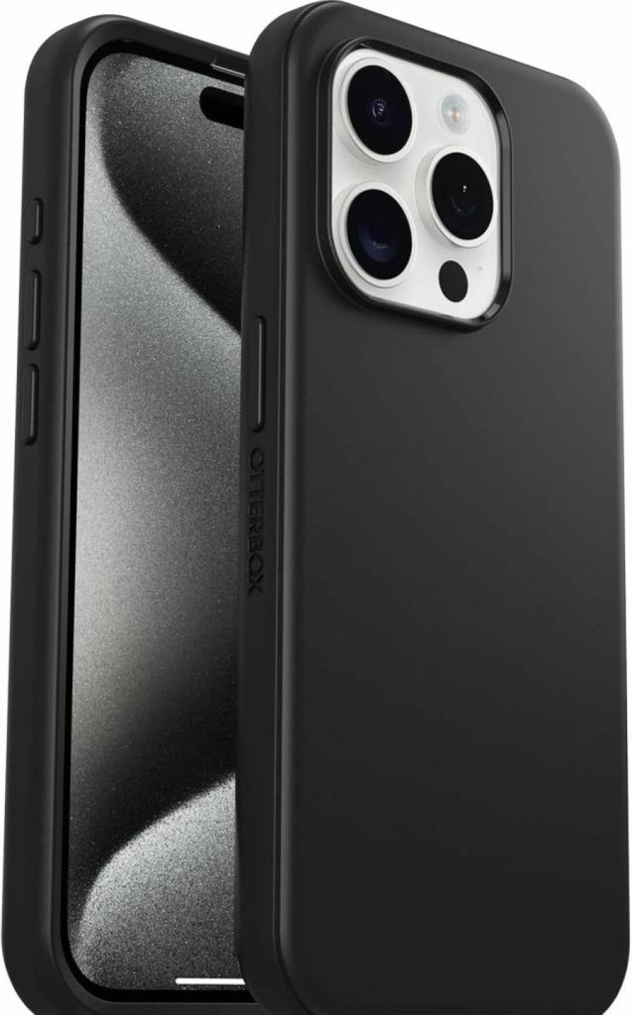 OtterBox Symmetry Series Clear Case for iPhone 15 Pro - Slim Protective Cover with Wireless Charging Compatibility & Raised Edges for Screen/Camera Protection