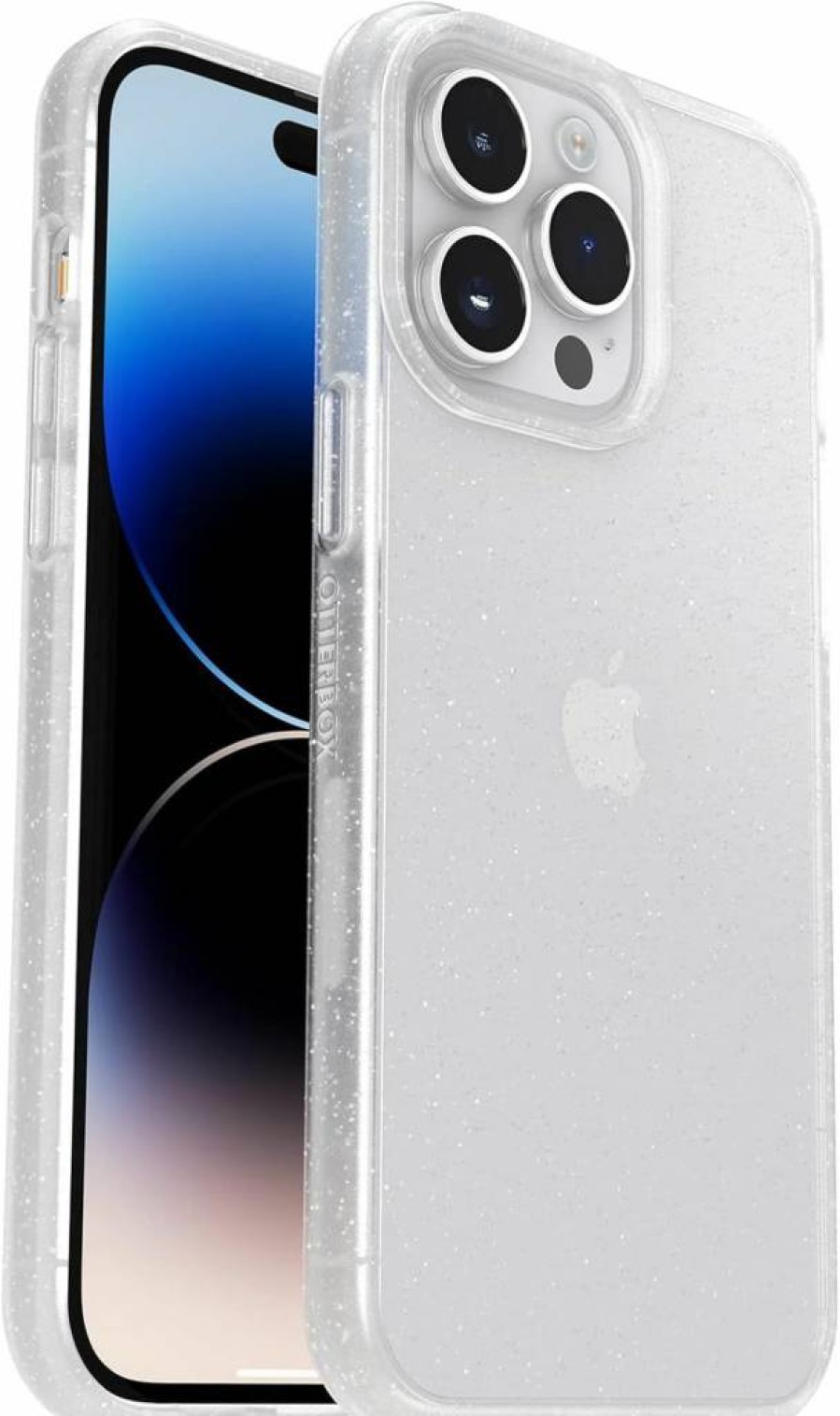 OtterBox Prefix Series Ultra-Thin Case for iPhone 14 Pro - Black Crystal (Black/Clear) | Slim Protective Cover with Raised Edges & Wireless Charging Compatible