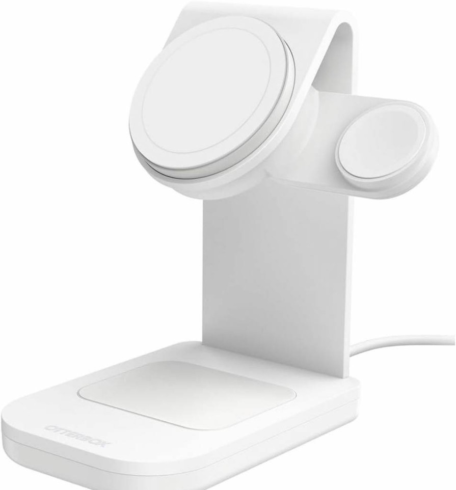 OtterBox 3-in-1 MagSafe Wireless Charging Station 2.0 - Fast Charging Stand for iPhone, AirPods & Apple Watch - Black