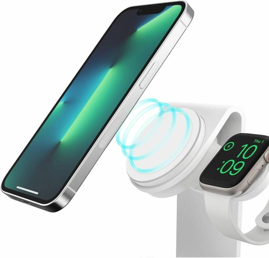 OtterBox 3-in-1 MagSafe Wireless Charging Station 2.0 - Fast Charging Stand for iPhone, AirPods & Apple Watch - Black