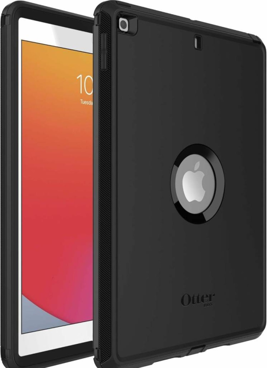 OtterBox Defender Series Rugged Case for iPad 7th/8th/9th Gen 10.2" (2019-2024) - Heavy Duty Multi-Layer Protection, Black