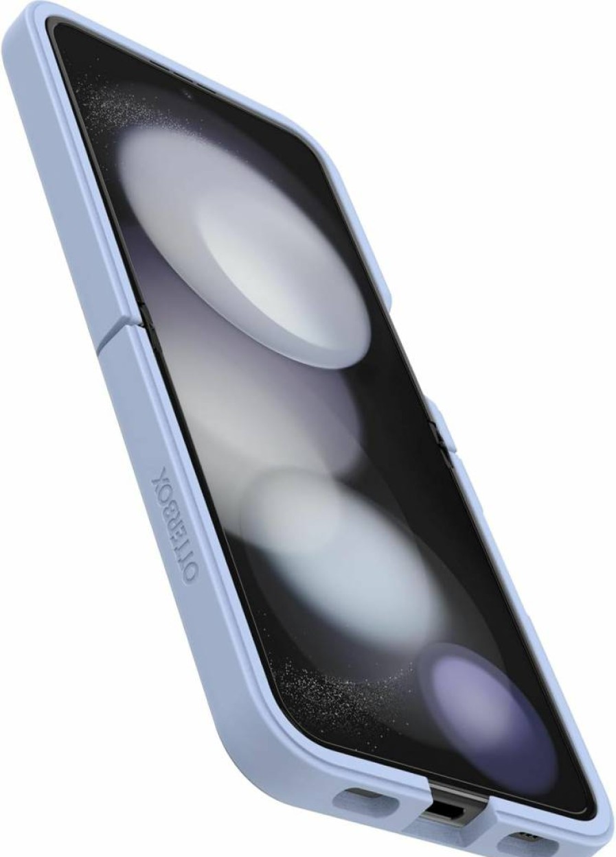 OtterBox Thin Flex Series Case for Samsung Galaxy Z Flip 5 - Black, Ultra Slim Protective Hard Shell with Soft Edges, 5G & Wireless Charging Compatible