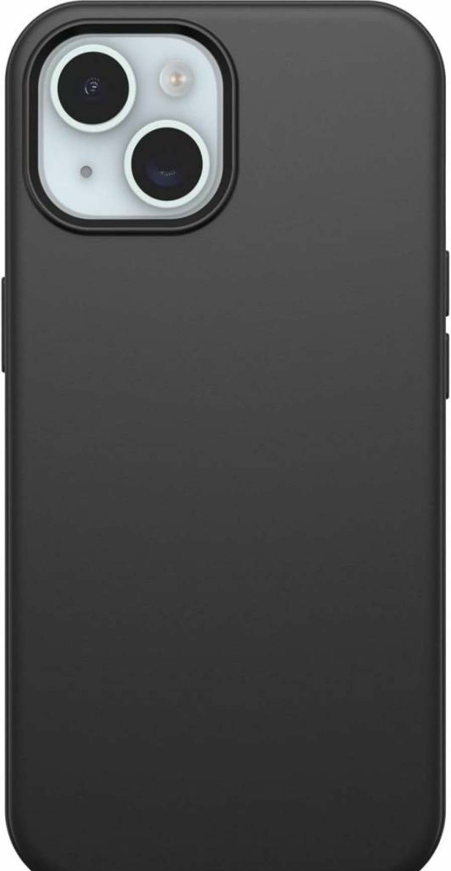 OtterBox Symmetry Series Case for iPhone 15, 14, 13 - Black, Slim Protective Cover with Wireless Charging & Raised Edges for Screen & Camera Protection