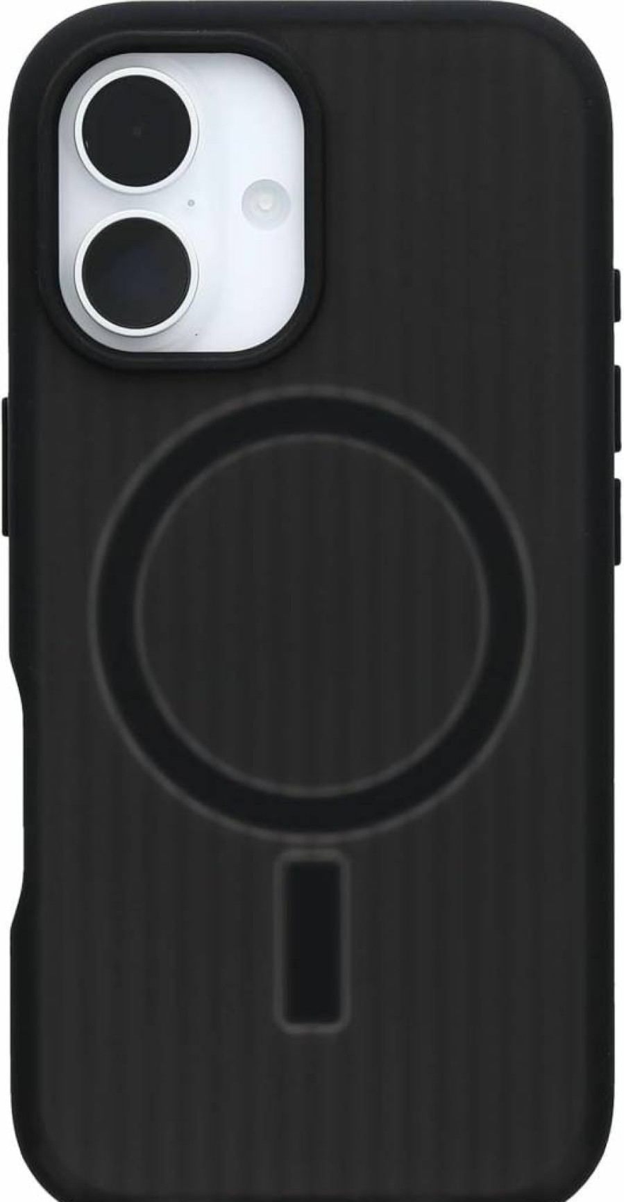 OtterBox Core Series MagSafe Case for iPhone 16 - Carnival Night Black, Rugged Rubber Design, Camera Protection, Raised Screen Edge
