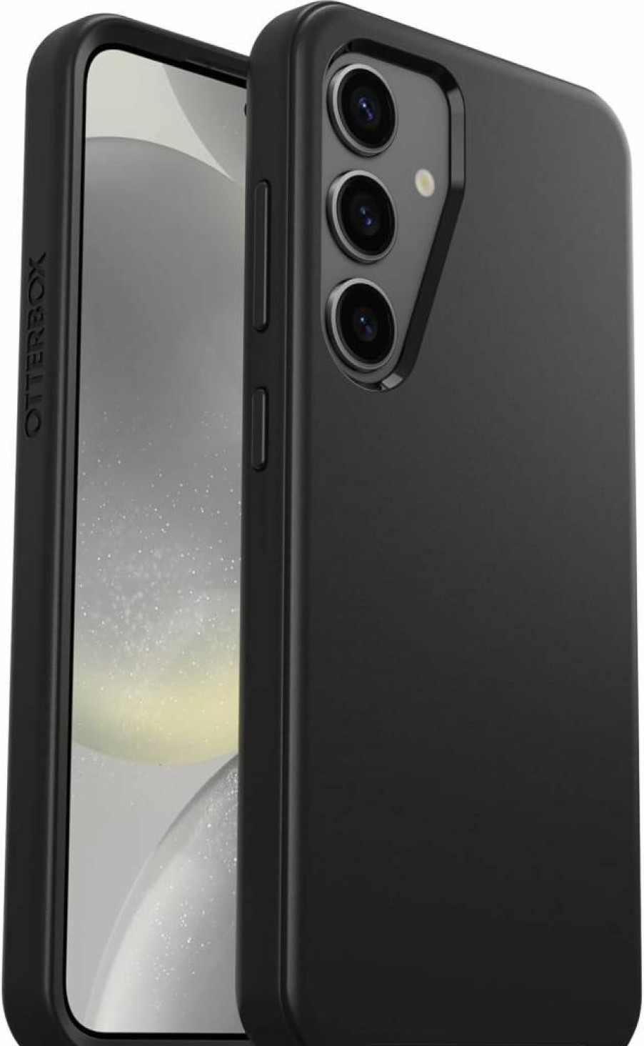 OtterBox Symmetry Series Case for Samsung Galaxy S24 - Slim Protective Cover with Wireless Charging, Raised Edges, Black | Durable Business Phone Case