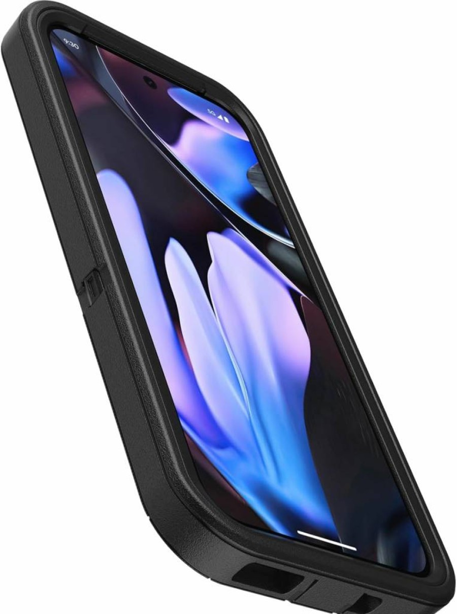 OtterBox Defender Series Case for Google Pixel 9 Pro XL - Rugged Protective Cover with Holster Clip & Kickstand, Port Protection, Blue Jeans Design (Polybag Packaging)
