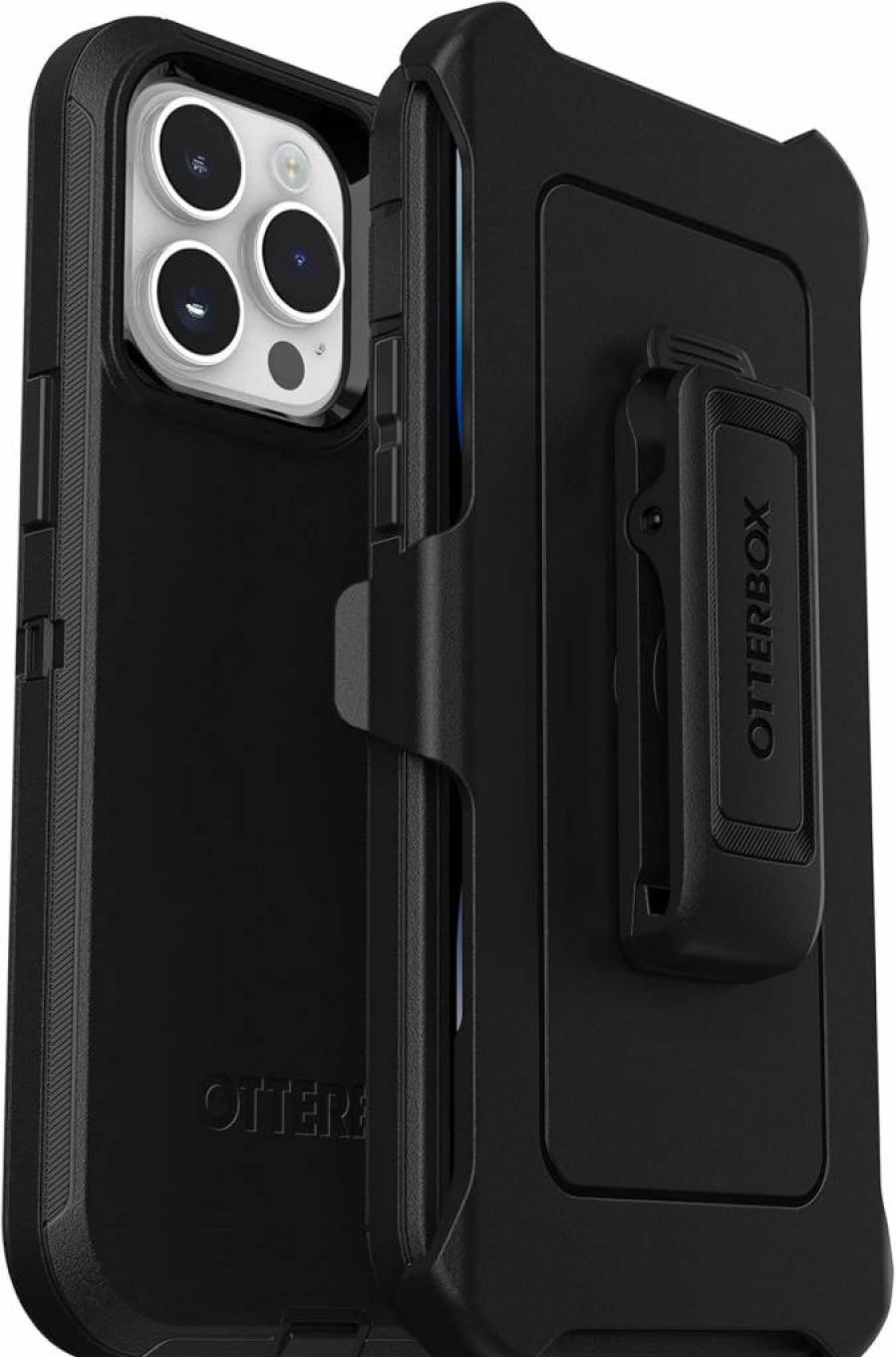OtterBox Symmetry Series Case for iPhone 14 Pro Max - Slim Protective Cover with Wireless Charging & Raised Edges | Black
