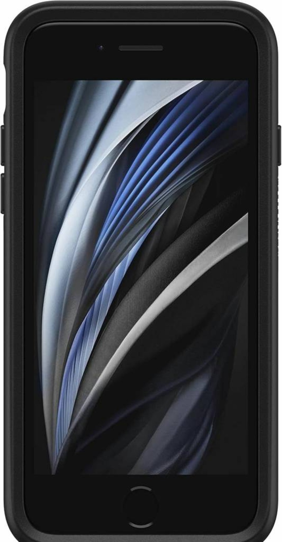 OtterBox Symmetry Series Case for iPhone SE 3rd/2nd Gen & iPhone 8/7 - Black, Slim Design, Wireless Charging Compatible, Protective Raised Edges