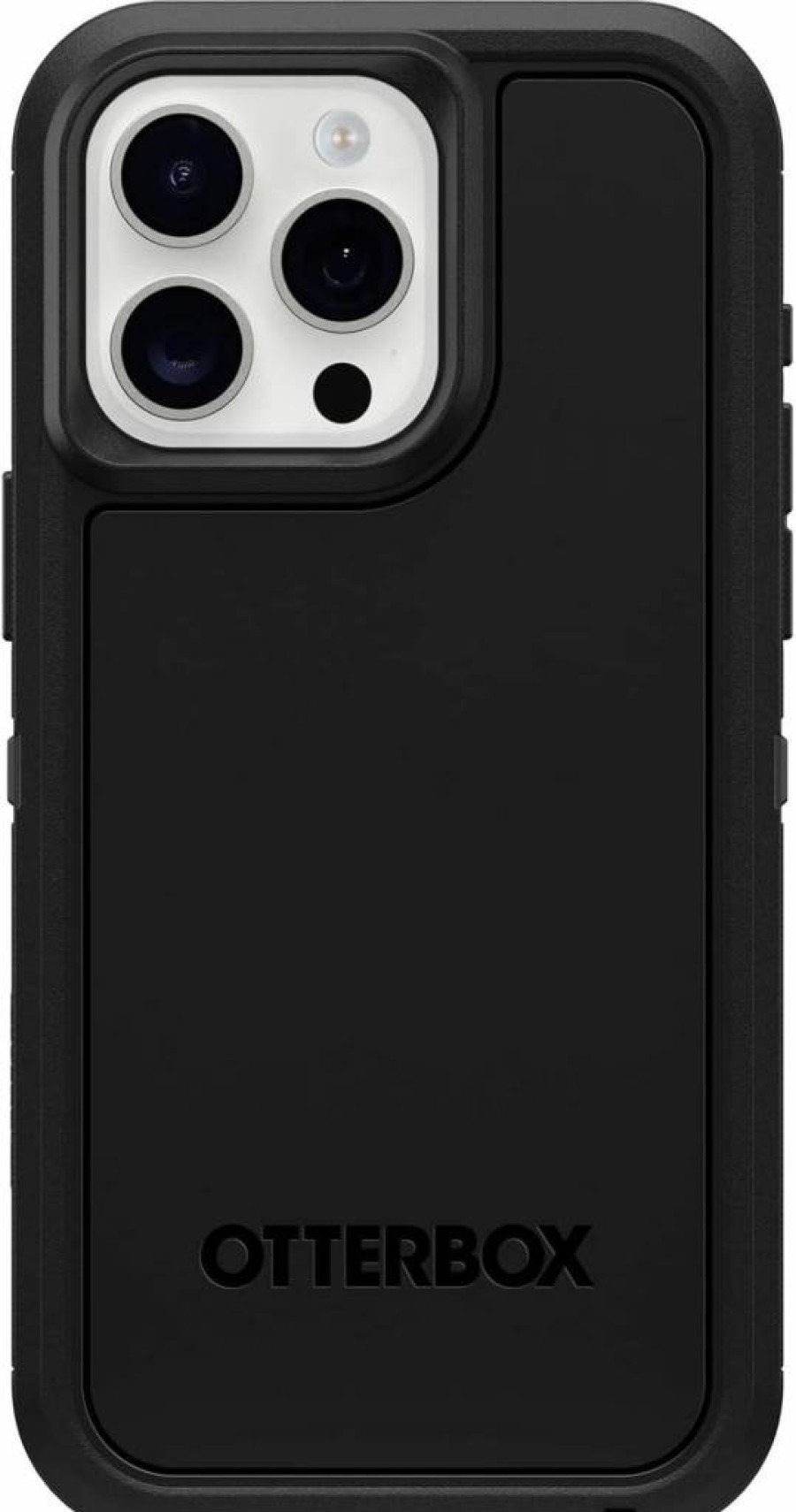 OtterBox Defender Series XT Rugged Case for iPhone 15 Pro Max - Black | MagSafe Compatible | Lanyard Attachment | Polybag Packaging