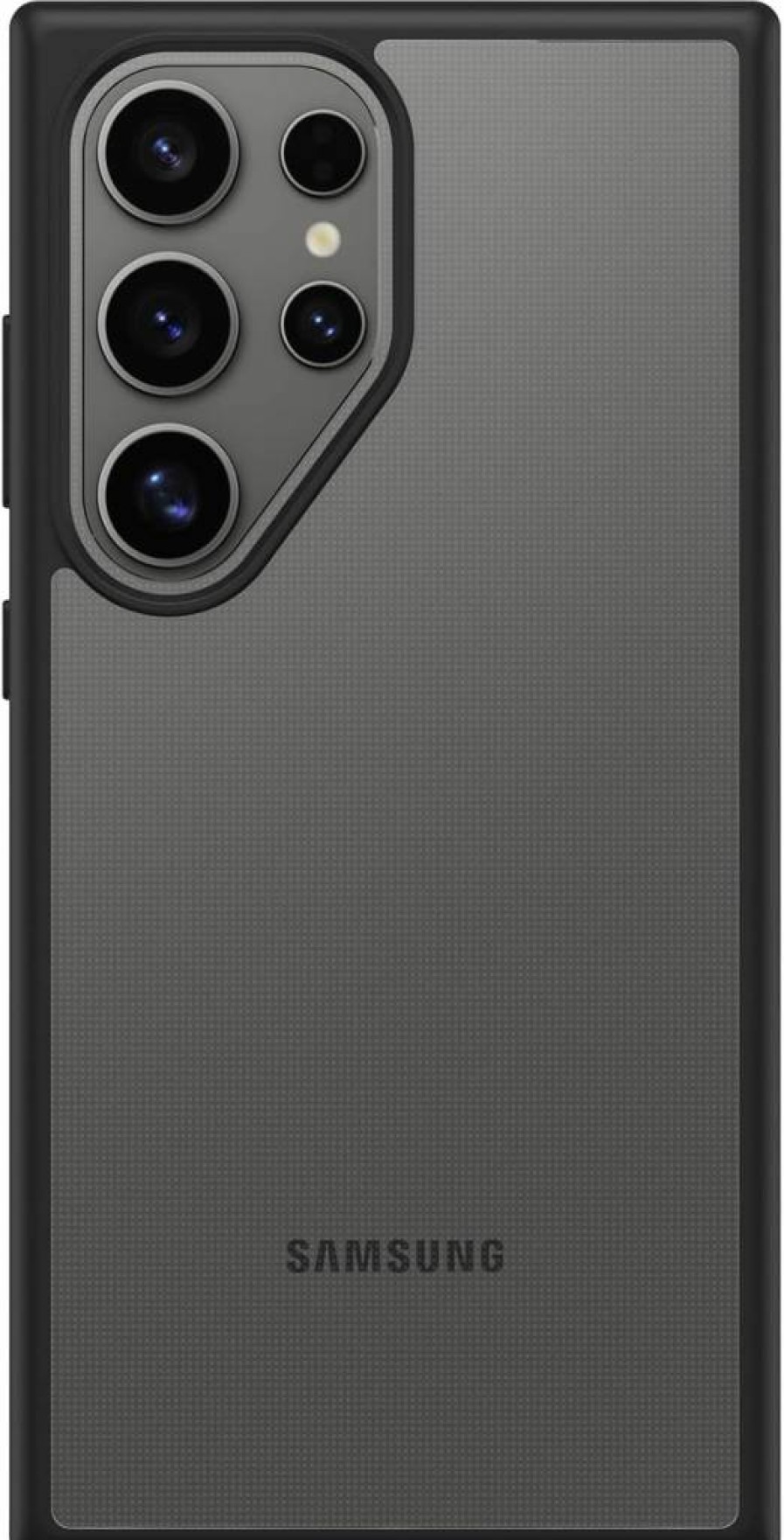 OtterBox Prefix Series Thin Case for Samsung Galaxy S24 Ultra - Slim Protective Cover with Raised Edges, Crystal Clear Black, Wireless Charging Compatible