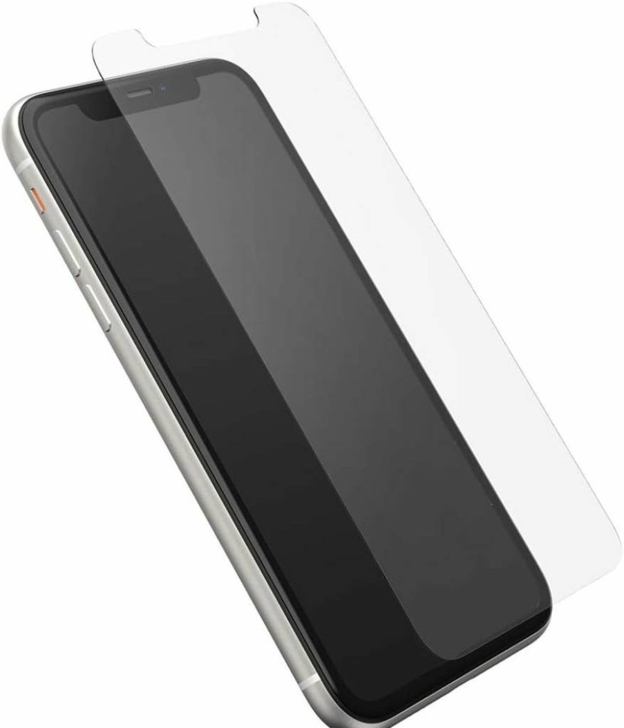 OtterBox Alpha Glass Screen Protector for iPhone XR - Durable Tempered Glass - Anti-Scratch - Easy Installation - Polybag Packaging - Black