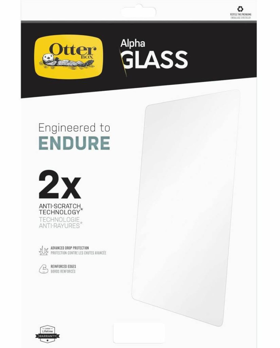 OtterBox Alpha Glass Screen Protector for iPad 10th Gen & iPad (A16) - Anti-Fingerprint, Crystal Clear, Easy Install, Enhanced Touch Sensitivity