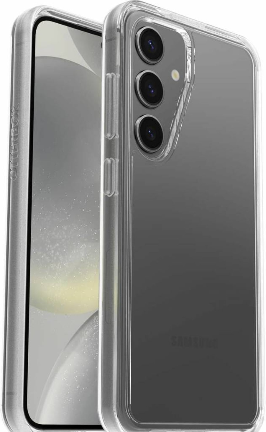 OtterBox Symmetry Series Clear Case for Samsung Galaxy S24 - Ultra-Sleek Protection, Wireless Charging Compatible, Raised Edges for Camera & Screen Defense