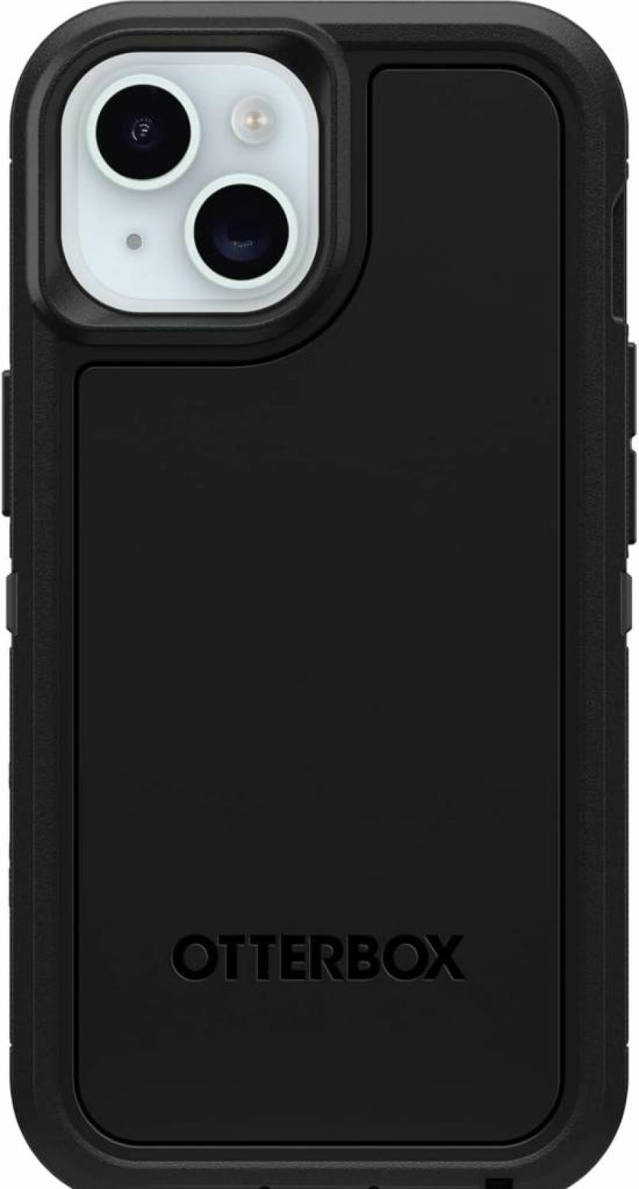 OtterBox Defender Series XT Rugged Case for iPhone 16/15/14/13 - Black, MagSafe Compatible, Screenless Design with Lanyard Attachment (Polybag Packaging)